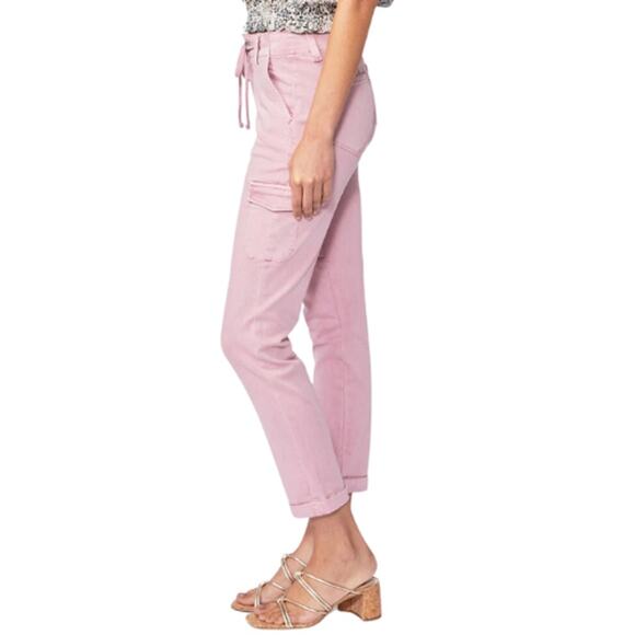 Paige Christy Cargo Jean in Vintage Garden Rose NWT Size 31 - Picture 2 of 5